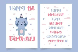 Loving Kitten a Quirky Font