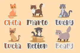 Loving Kitten a Quirky Font