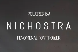 NICHOSTRA font