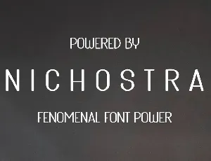 NICHOSTRA font