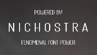 NICHOSTRA font