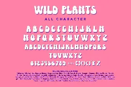 Wild Plants - Groovy Retro Display Font