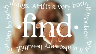 Airif Simple Serif font