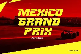 Apex Corner - Modern Racing Font