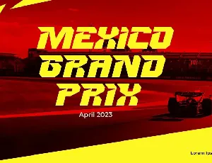 Apex Corner - Modern Racing Font