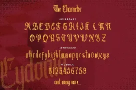 Cydonia â€“ The Blackletter Font