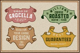 Vintage Badge Design Font