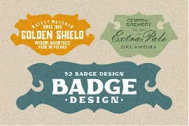 Vintage Badge Design Font