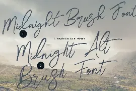 Midnight Brush & SVG Font