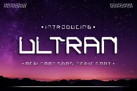 Ultraman modern sans serif font