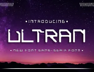 Ultraman modern sans serif font