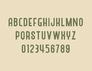 Recalium Stencil Sans Serif font