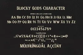 Blocky Gods Vintage Sans Serif Font