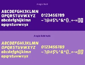 Aregia Sans Serif Font