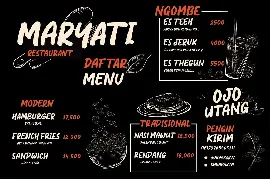 Nasi Goreng - Natural Handwritten Font