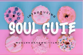 Soul cute modern handwritten font