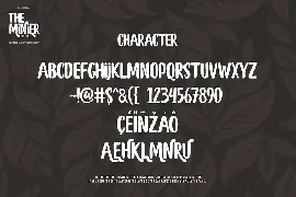 The Minier font