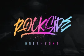 Rockside Brush Font