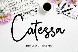 Catessa Monoline Typeface font