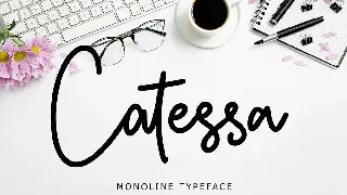 Catessa Monoline Typeface font