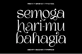 Mighty Bagher font