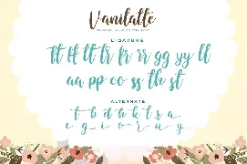 Vanilatte - Script font with a natural handwritten