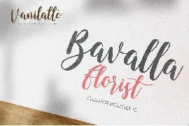 Vanilatte - Script font with a natural handwritten