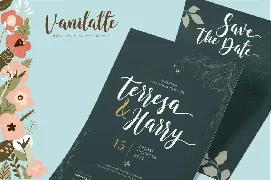 Vanilatte - Script font with a natural handwritten