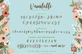 Vanilatte - Script font with a natural handwritten