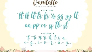 Vanilatte - Script font with a natural handwritten