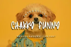 Chakky funny modern handwritten font