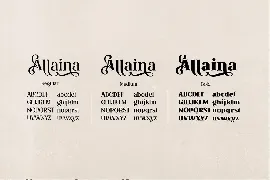 Allaina - Stylish Serif Family font