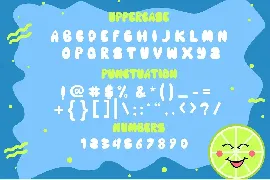 Cute Lime - Bubble Display Font