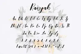 Raisyah Calligraphy Script Font