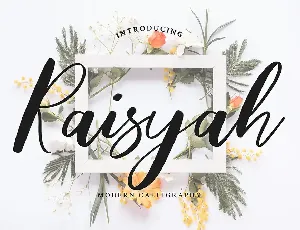 Raisyah Calligraphy Script Font