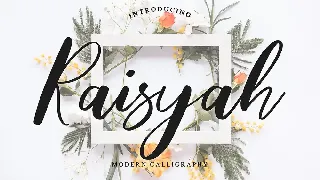 Raisyah Calligraphy Script Font