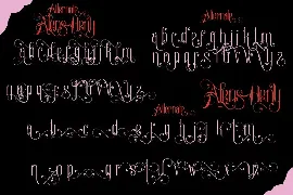 Alens Heny font