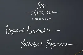 Pilot Signature Font