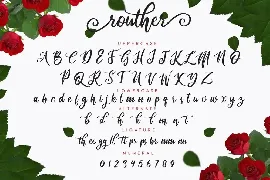 routher - Beautiful Script font