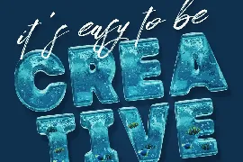 Aqua Color Font