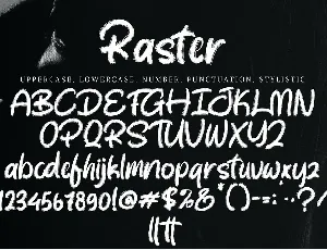 Raster font