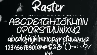 Raster font