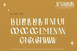 Jenalavin - Modern Serif font