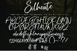 Silhoute font