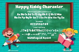 Happy kiddy a Playful Font