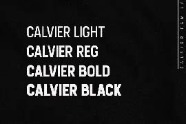 Calvier - Headline Sans Family font