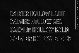 Calvier - Headline Sans Family font