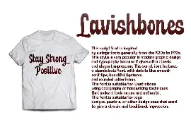 Lavishbones font