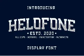 Helofone Sport Font