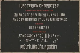 Westerion a Vintage Display Font